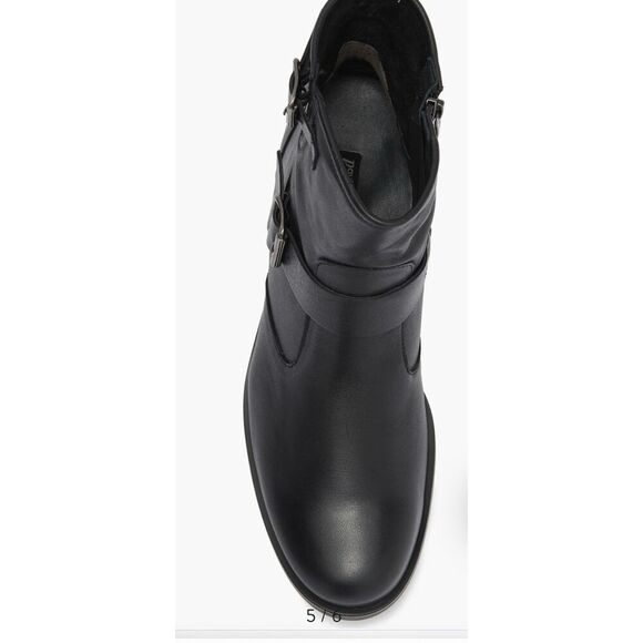 New $495 Paul Green Wyatt Women's Size 8 US 5.5 UK Black Leather Moto/ Bootie - Picture 4 of 4